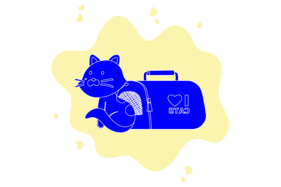 Cat and Basket Cloud Bubble