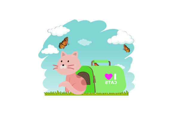 Cat and Basket Sky Cloud