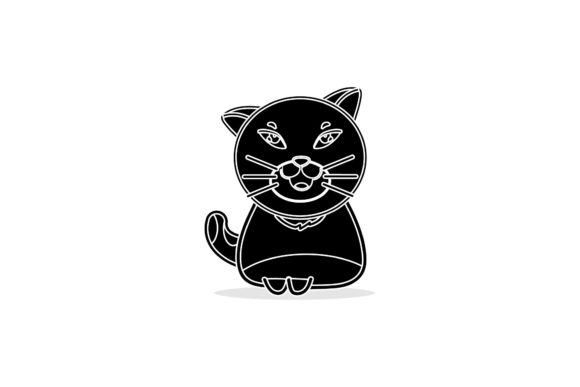 Cat Character Animal Black Icon