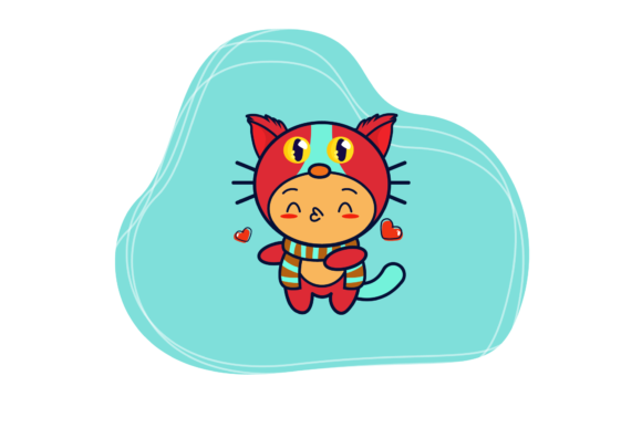 Cat Cute Costume Shape Background