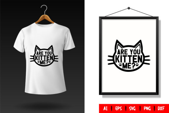 Cat T-Shirt Design Template 01