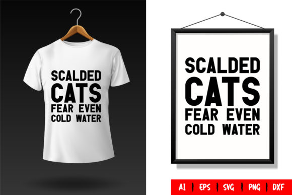 Cat T-Shirt Design Template 07
