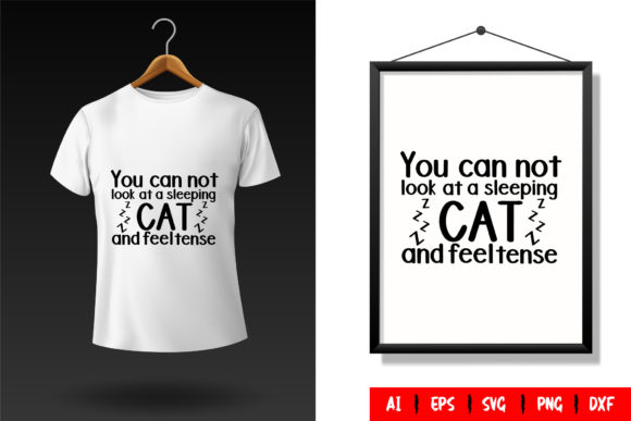Cat T-Shirt Design Template 10
