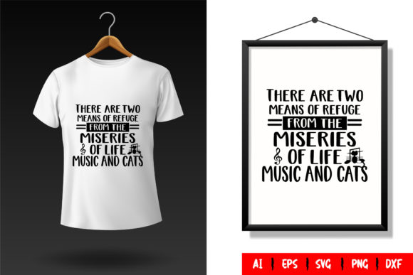 Cat T-Shirt Design Template 16